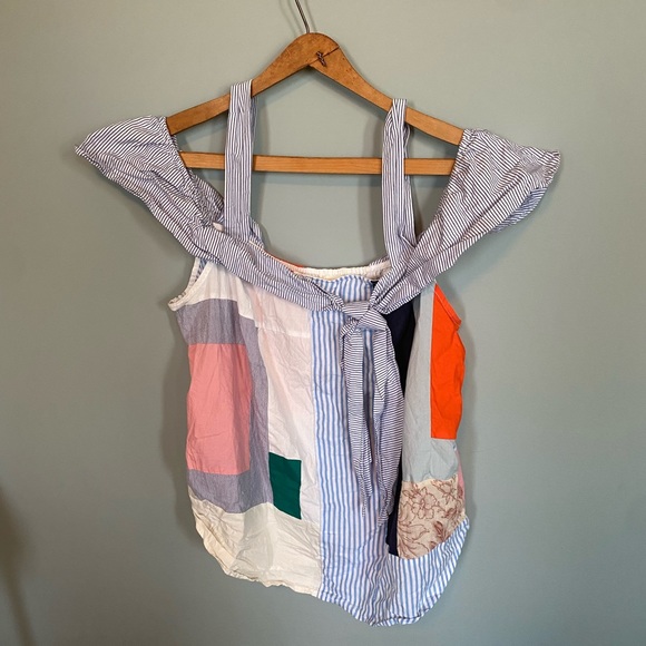 Anthropologie Maeve patchwork cotton top - Picture 5 of 6